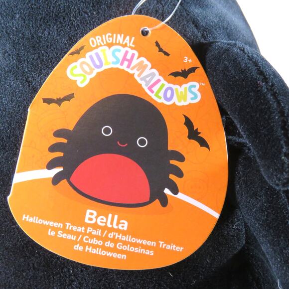 Squishmallows Bella Spider Treat Pail Halloween Plush Bucket Basket Collectible - Picture 9 of 14